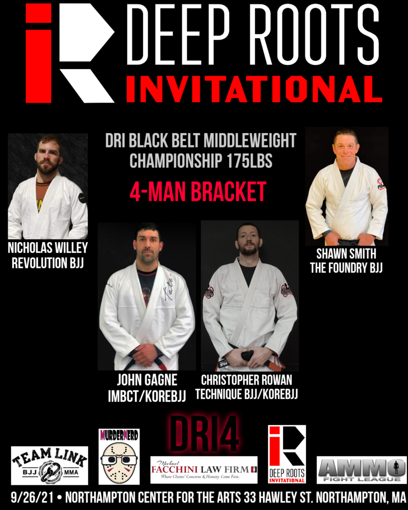 DRI4 Black belt middleweight bracket fight card